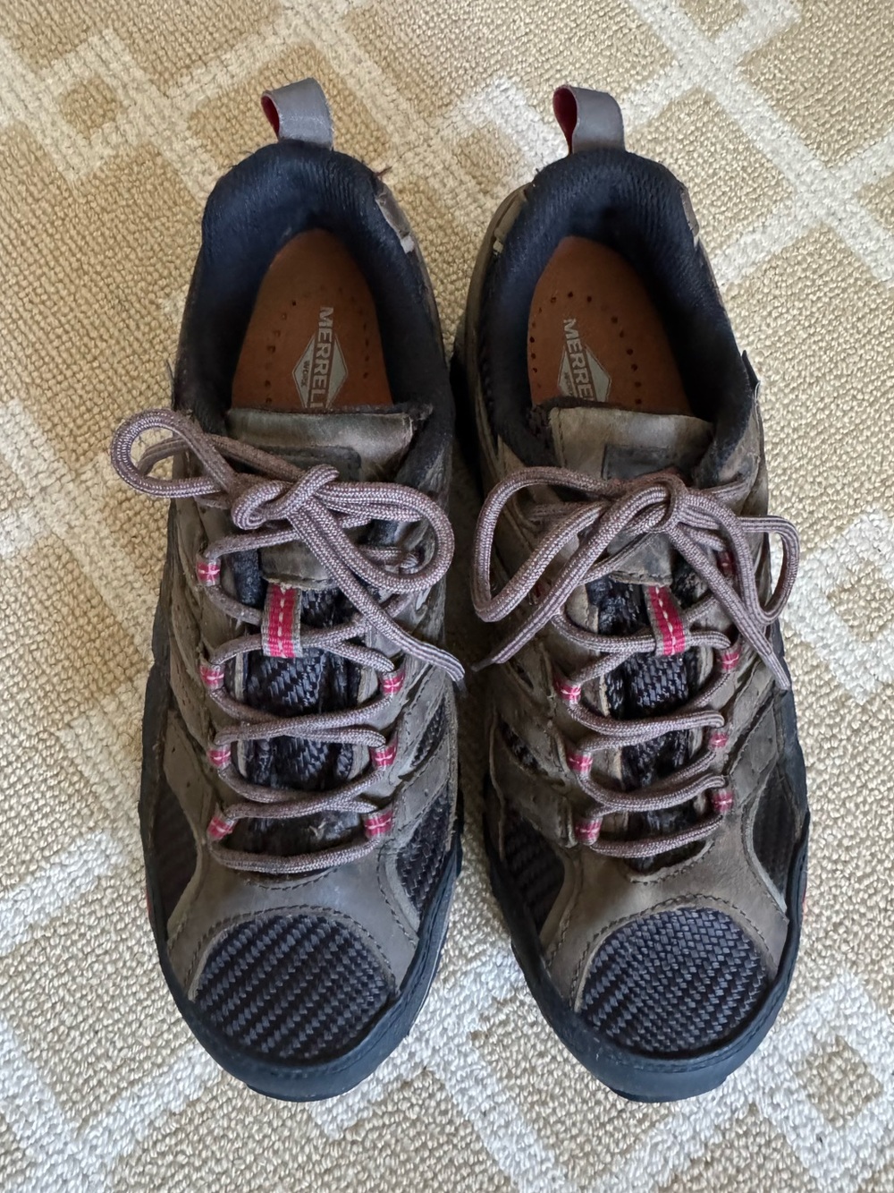 Merrell Moab 2 Vent Waterproof Composite Toe Work Shoes Brown Women’s 7.5 - Picture 7 of 13